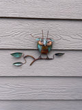 Owl On Branch - Copper Sculpture by Haw Creek Forge