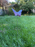 Butterfly, Large, Ceramic, purple and red by JJ Potts