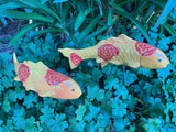 Koi Fish - Mandarin, Ceramic Garden Sculpture by JJ Potts