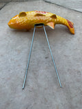 Koi Fish - Mandarin, Ceramic Garden Sculpture by JJ Potts