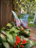 Butterfly, Large, Ceramic, green and burgundy by JJ Potts