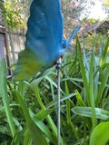 Butterfly, Large, Ceramic, blue and yellow by JJ Potts