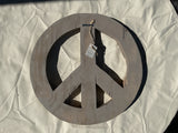 Peace Sign - White, Wall Hanging Art by Dryads Dancing