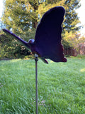 Butterfly, Large, Ceramic, purple and red by JJ Potts