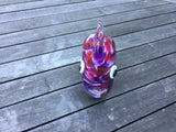 Fish Glass Garden Sculpture, Mauve