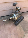 One Man Tank Holding Hand-Grenade, Riding Propane Tank, by Artist Fred Conlon of Sugarpost