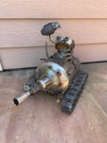 One Man Tank Holding Hand-Grenade, Riding Propane Tank, by Artist Fred Conlon of Sugarpost