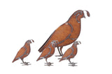 Quail, Metal Garden Art Sculpture by Henry Dupere