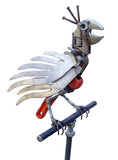 Bird On Perch, Garden Sculpture by Artist Fred Conlon of Sugarpost