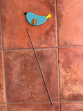 Blue Aqua/Blue - Fused Glass Plant Stake by Glass Works Northwest
