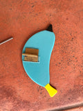Blue Aqua/Blue - Fused Glass Plant Stake by Glass Works Northwest