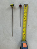Fused Glass Bee & Ladybug - Set Of Two - House Plant Stake
