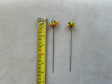 Turtles - Glass - Set Of Three- House Plant Stakes