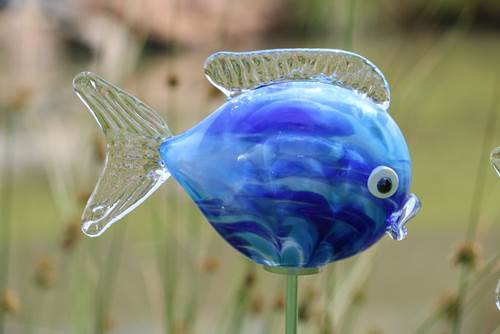 Fish Garden Sculpture, Azul