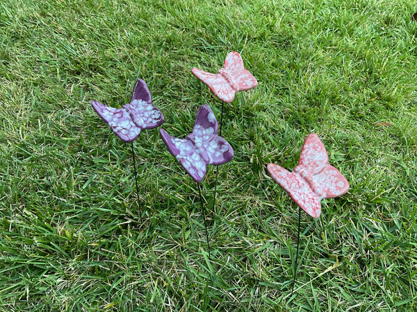Ceramic Butterfly Set Of Four by JJ Potts