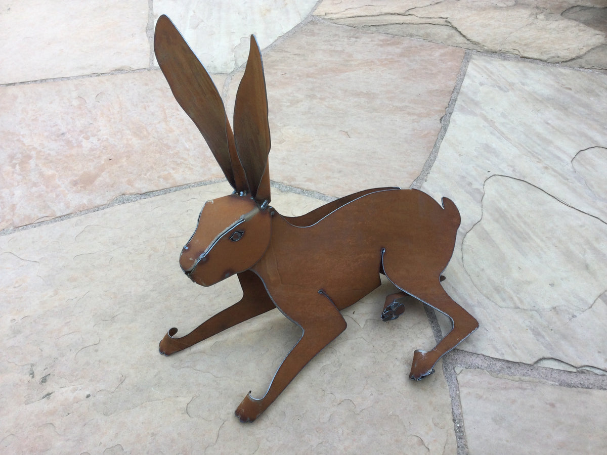 Jack Rabbit Outdoor Decor by Artist Henry Dupere – GardenArt.com