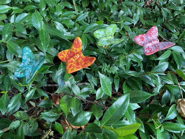 Butterflies, Small, Ceramic, Set Of Four by JJ Potts