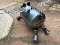 Flying Pig, Garden Sculpture by Artist Fred Conlon of Sugarpost