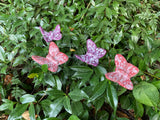 Butterflies, Small, Ceramic, Set Of Four by JJ Potts