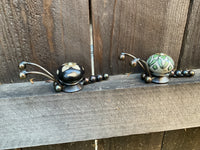 Snail - Set Of Two Metal Garden art by Bandana Yardbirds