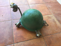 Turtle Sculpture Army Helmet by Artist Fred Conlon of Sugarpost