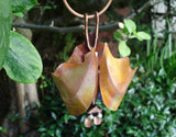 Bat, Wing Closed Copper Sculpture by Haw Creek Forge