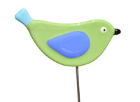 Bird Lime - Fused Glass Plant Stake