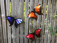 Butterfly- Blue - Copper Garden Sculpture - Haw Creek Forge