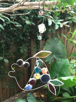 Swimming Fish - Glass Gem Ornament by Diane Markin