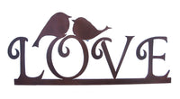 Love Birds Sculpture, Metal Wall Hanging Sculpture Art by Elizabeth Keith Designs