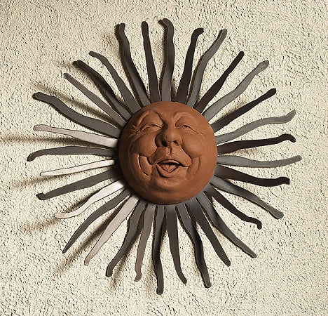 Happy - Sun, Wall Hanging Art by Elizabeth Keith Designs