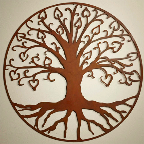 Tree Of Life, Metal Wall Hanging Sculpture Art by Elizabeth Keith Designs