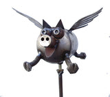 Flying Pig, Garden Sculpture by Artist Fred Conlon of Sugarpost