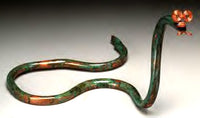 Snake Copper Sculpture by Haw Creek Forge