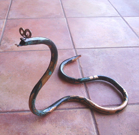 Snake Copper Sculpture by Haw Creek Forge