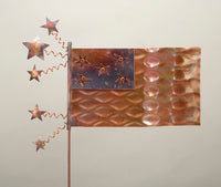 American Flag - Copper Sculpture by Haw Creek Forge