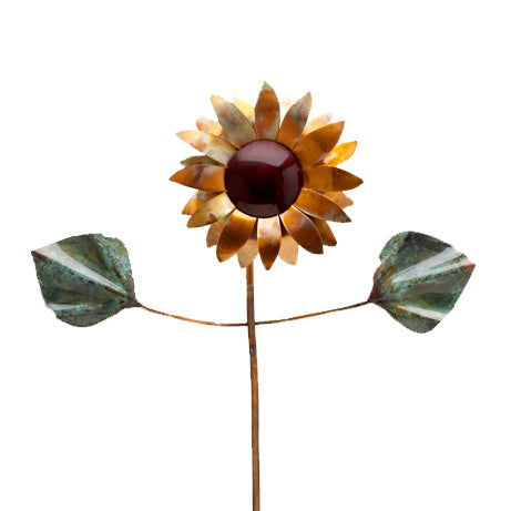 Flower - Copper Sculpture by Haw Creek Forge