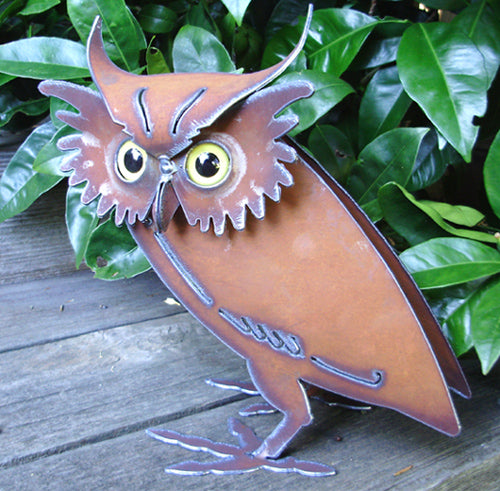 Owl Metal Outdoor Decor by Henry Dupere