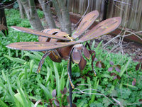 Bee Metal Garden Art by Henry Dupere