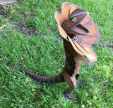 Frilled Neck Lizard Sculpture by Henry Dupere