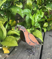 Quail, Metal Garden Art Sculpture by Henry Dupere