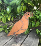 Quail, Metal Garden Art Sculpture by Henry Dupere