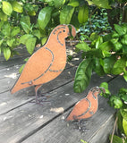 Quail, Metal Garden Art Sculpture by Henry Dupere