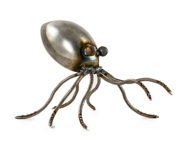 Octopus, Nautical Metal Garden Sculpture by Artist Fred Conlon of Sugarpost