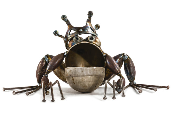 Frog Prince, Garden Sculpture by Artist Fred Conlon of Sugarpost