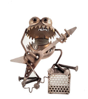 Rocker Playing Guitar, Garden Sculpture by Artist Fred Conlon of Sugarpost