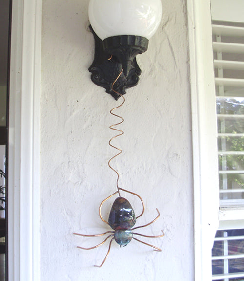 Spider - Copper Sculpture by Haw Creek Forge