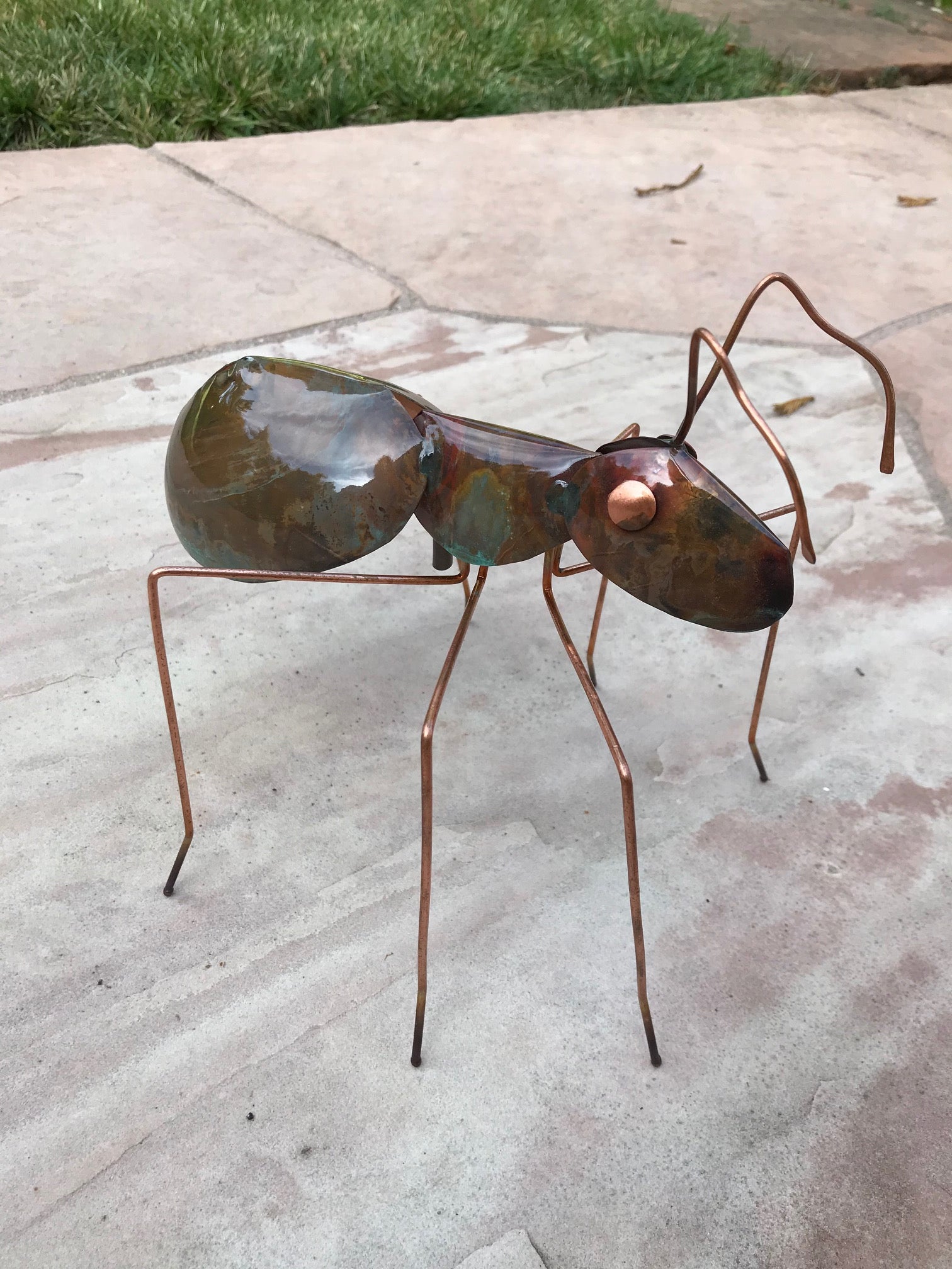 Ant Copper Sculpture by Haw Creek Forge – GardenArt.com