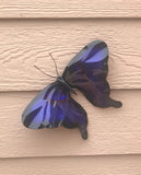 Butterfly- Blue - Copper Garden Sculpture - Haw Creek Forge