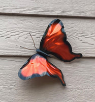 Butterfly- Orange - Copper Garden Sculpture - Haw Creek Forge